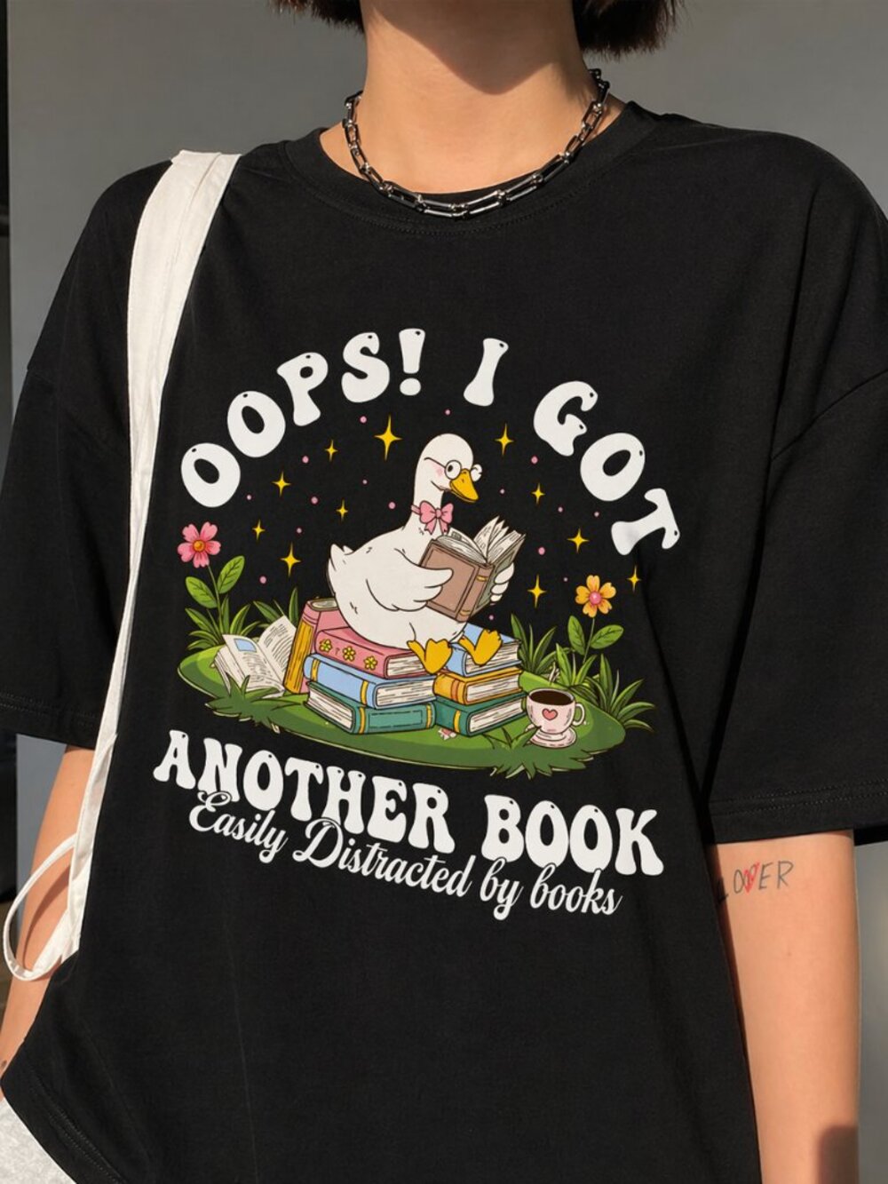 Oops I Got Another Book Shirt, Funny Goose Bookish Tee